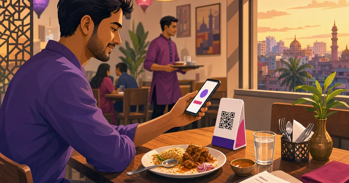 রেস্তোরাঁর জন্য বাংলা QR পেমেন্ট: সব অ্যাপের জন্য এক কোড