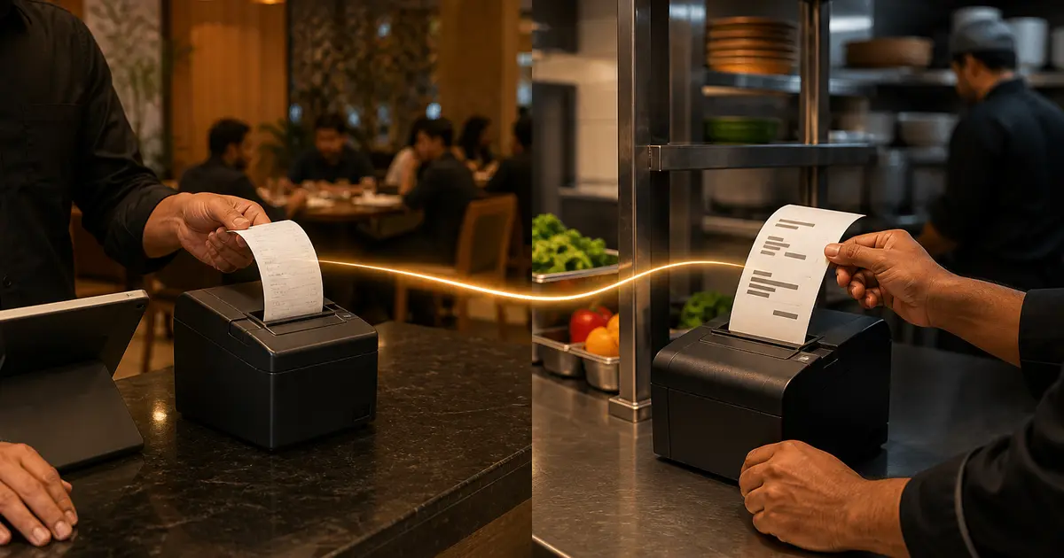 Kitchen Printer vs Receipt Printer: Restaurant Setup Guide