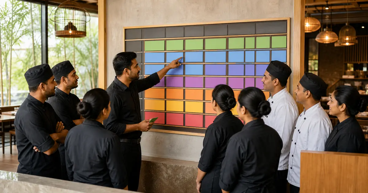 Restaurant Duty Roster Template Bangladesh: Weekly Plan